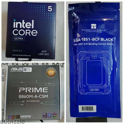 Intel Core Ultra 5 225f + b860m-A + contact frame