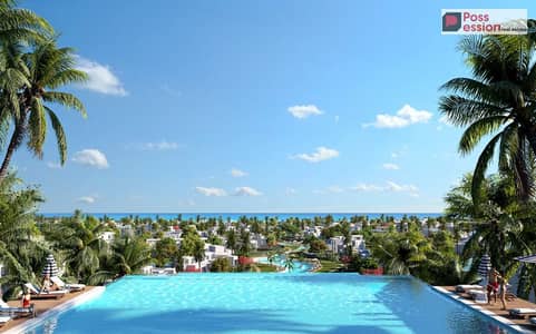 توين هاوس متشطب بالتكيفات والمطبخ sea view للبيع معاه الحديقة 200م  مزروعة في الساحل الشمالي تقسيط 10 سنوات