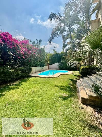 Modern villa for rent with swimming pool and garden in Katameya Hills