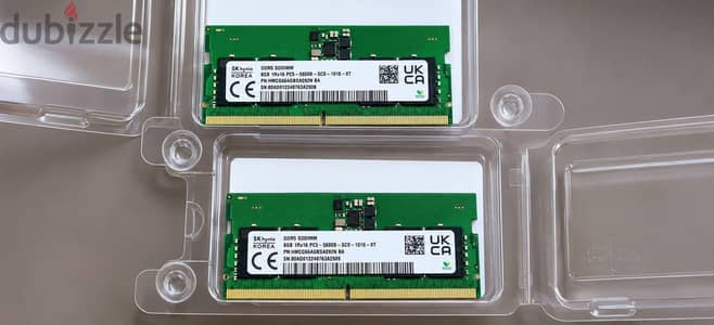 للبيع عدد ٢ رام DDR5  5600mhz