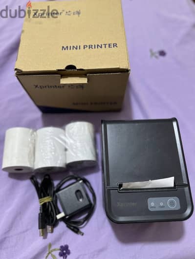 طابعه XP Printer ليزر معاها 3 بكرات ورق
