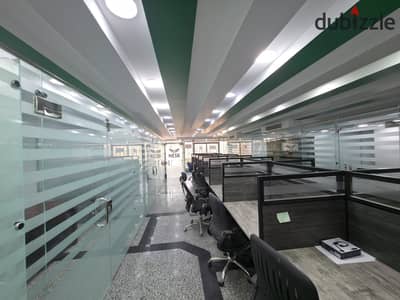 Office headquarters for rent 500m furnished in the best location on the Maadi ring road