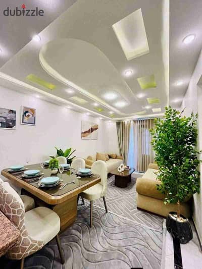 شقه بالفرش في الإسكندرية شاطئ النخيل  كاش أو تقسيط علي بعد خطوات قليلة من البحر