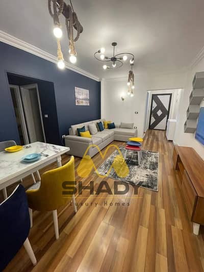 Luxury apartment for sale with furniture and all appliances in Al Obour City 63 meters