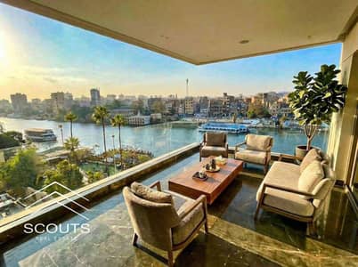 شقة فندقية للبيع  باعلى عائد استثماري بالدولار 22% على النيل كورنيش المعادي دايركت متشطبة بالفرش و الأجهزة و التكيفات