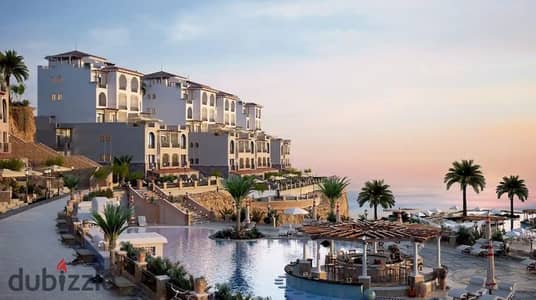A rare opportunity: a 61m² chalet with a lagoon view for sale in the C3 area of ​​the South Med Egypt project.