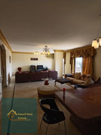  Distinguished Furnished Apartment for Rent in Maadi   Located in one of the quietest and most prestigious areas of Maadi, this exceptional furn