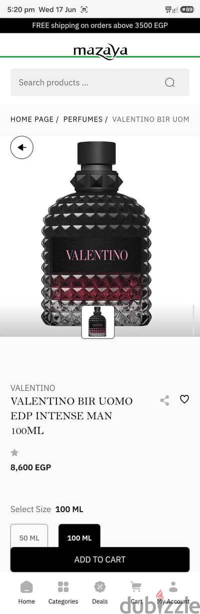 VALENTINO VALENTINO BIR UOMO EDP INTENSE MAN 100ML