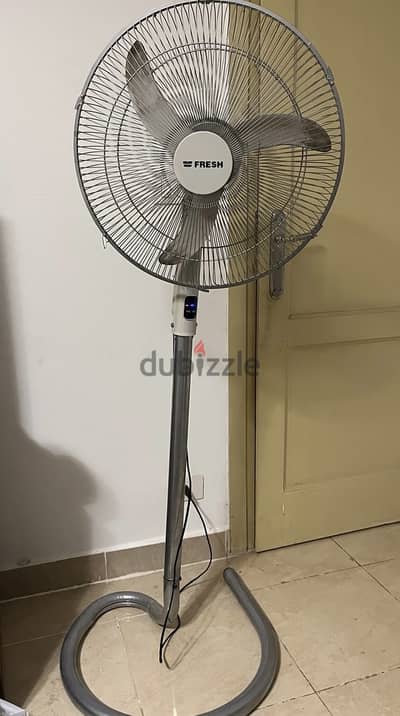 A stand fan