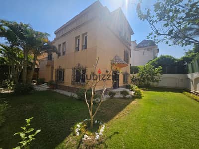 Standalone villa for rent super lux finishing with kitchen and AC’s ready to move in 5 bedrooms Model C in Al Rehab 1 Villas - New Cairo
