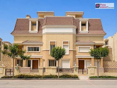S Villa for sale in front of Madinaty and The Spine by Talaat Moustafa, located on Suez Road and Mehwar El Amal, in Sarai Compound S Villa for sale in front of Madinaty and The Spine by Talaat Moustafa, located on Suez Road and Mehwar El Amal, in Sarai Compound