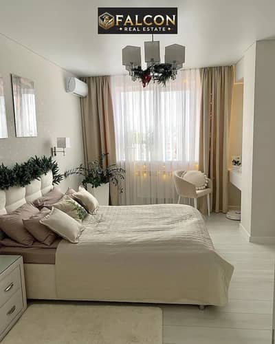 ready to move fully finished apartment for sala in 10yr installment greenry view next to swan lake and creeck town and steight on suez road