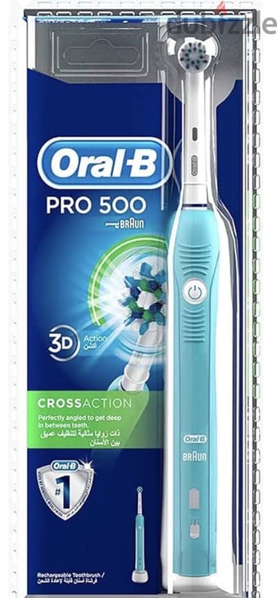 Oral-B Pro 500 Cross Action Electric Power Rechargeable Toothbrush