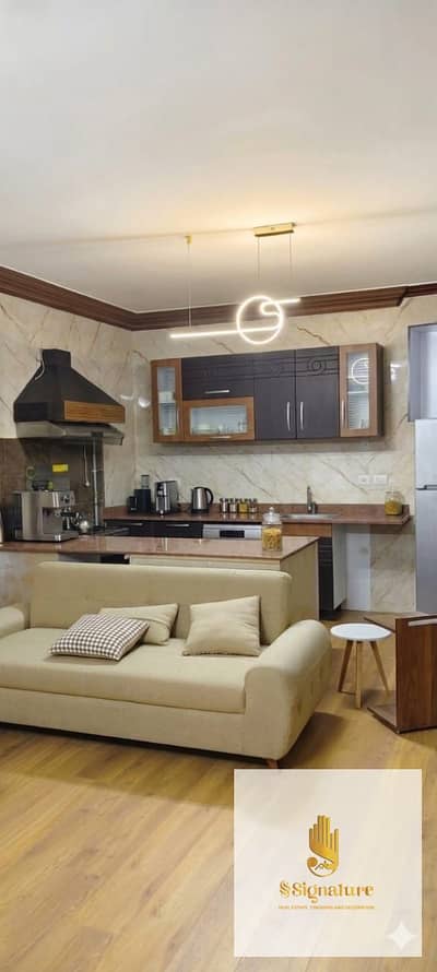 Apartment for sale in Al Narges Villasfinished and furnished garden view
