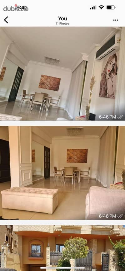 Apartment for rent in South Academy, ground floor, super lux finishing