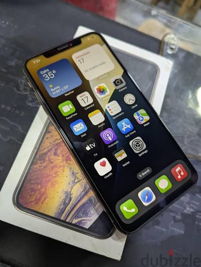 Apple - iPhone XS Max 256 خطين فعلي زيرو ضريبه معاه حاجته كلها