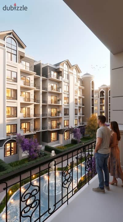 115m apartment with an open view in La Courbe compound with a 10% down payment and equal installments over 10 years without annual payments