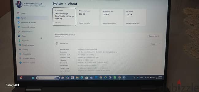 Dell Latitude 5521 Core i5 Gen 11 | RAM 16GB | SSD | حالة ممتازة