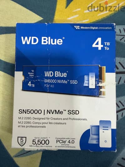 WD Blue SN5000 NVMe SSD 4Tb