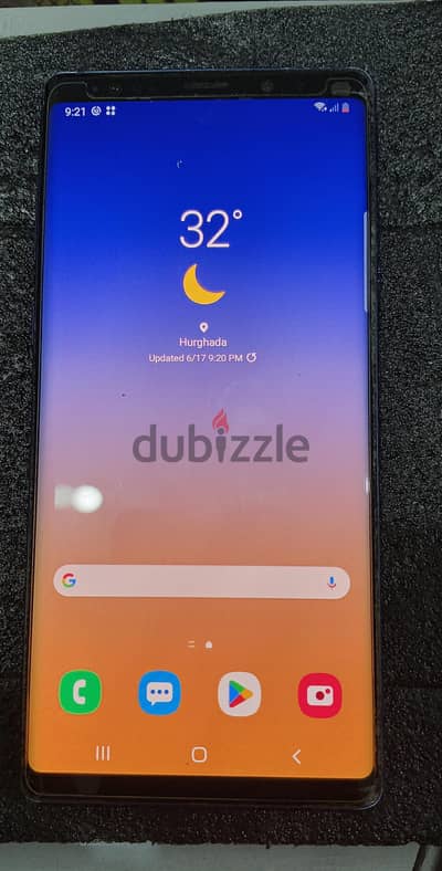 Samsung Note 9 , storage 128gb, 6gb ram