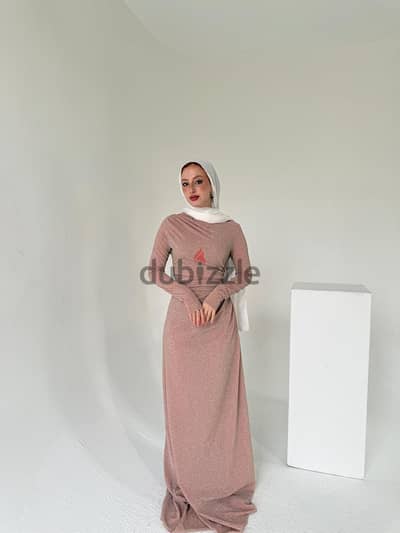 فستان سهرة لبس مرة واحدة XL