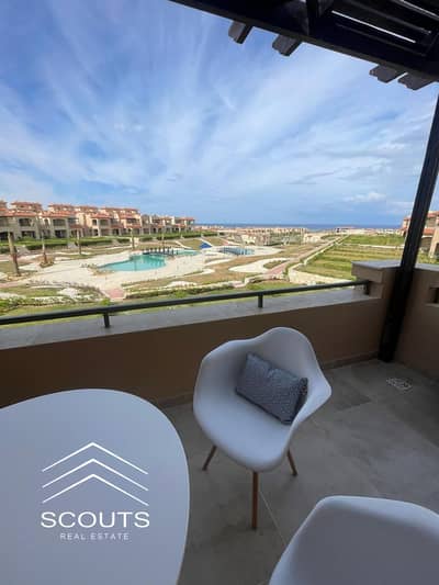 Immediate sale of chalet + rooftop large area panoramic sea view year-round investment return prime location in heart of Ain Sokhna near Boho & telal