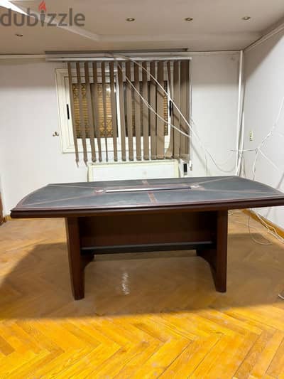 Wooden meetings table