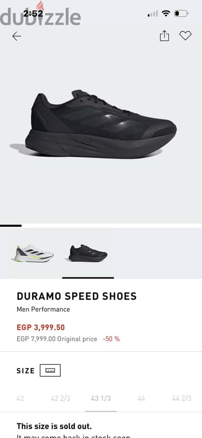Adidas Duramo speed original size 43 1/3