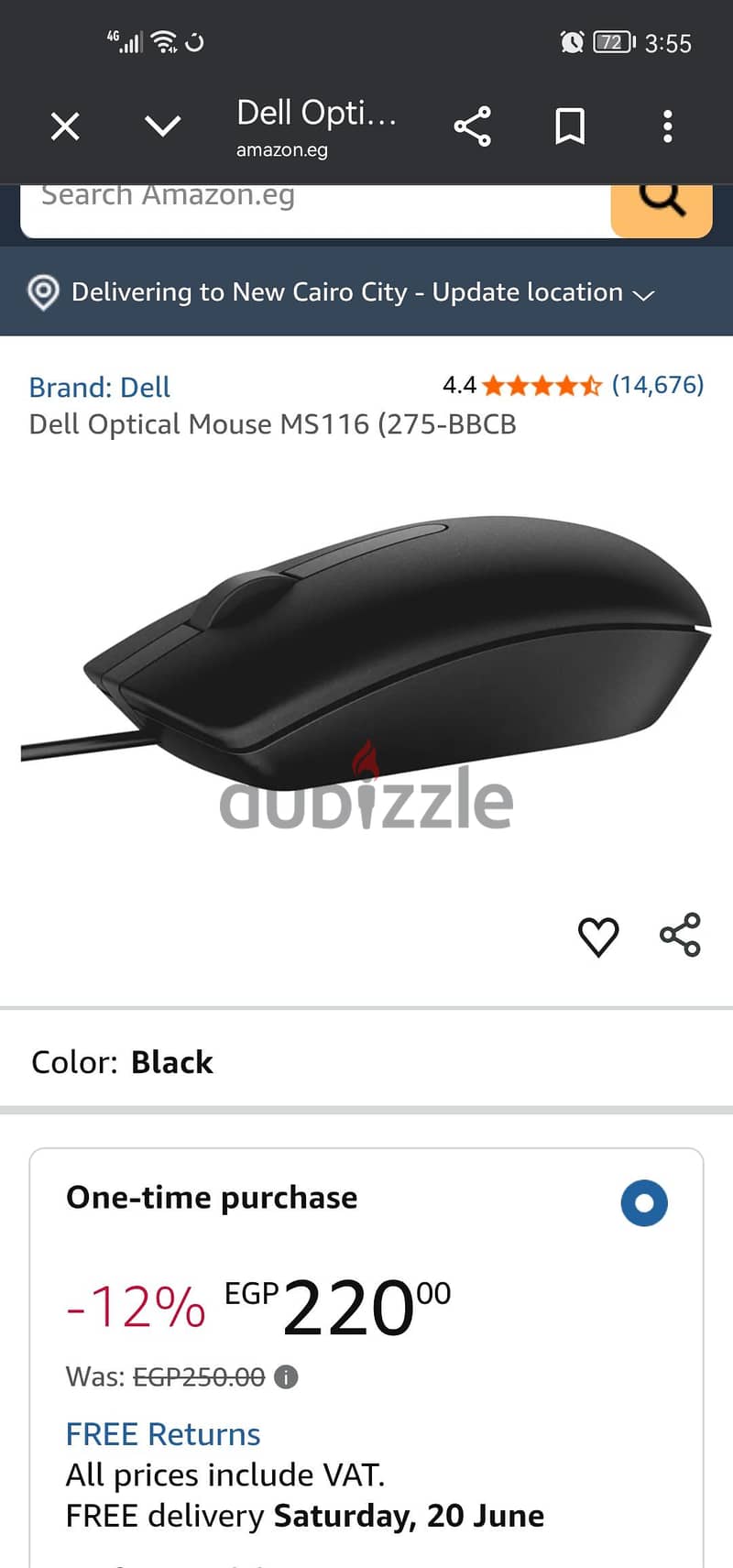 mouse MS116 DELL 4