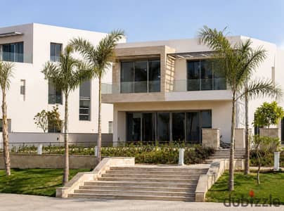 Large twin house ready for residence with a view of the Pyramids next to Aura