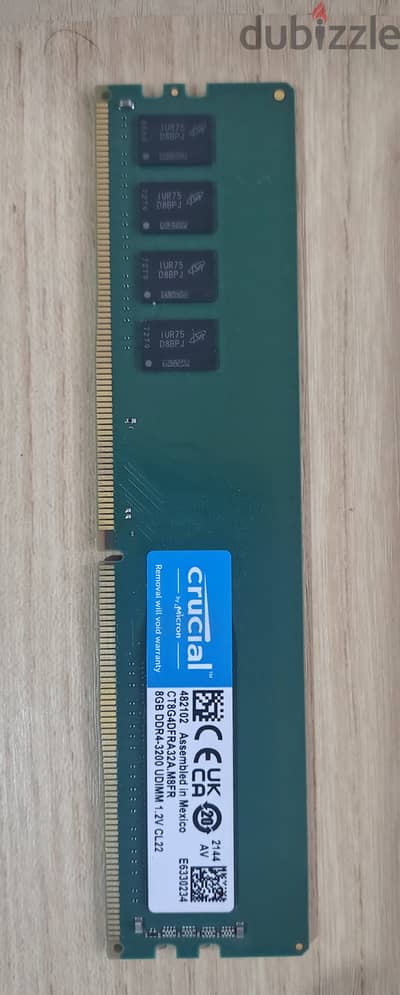 8GB Crucial DDR4-3200 RAM