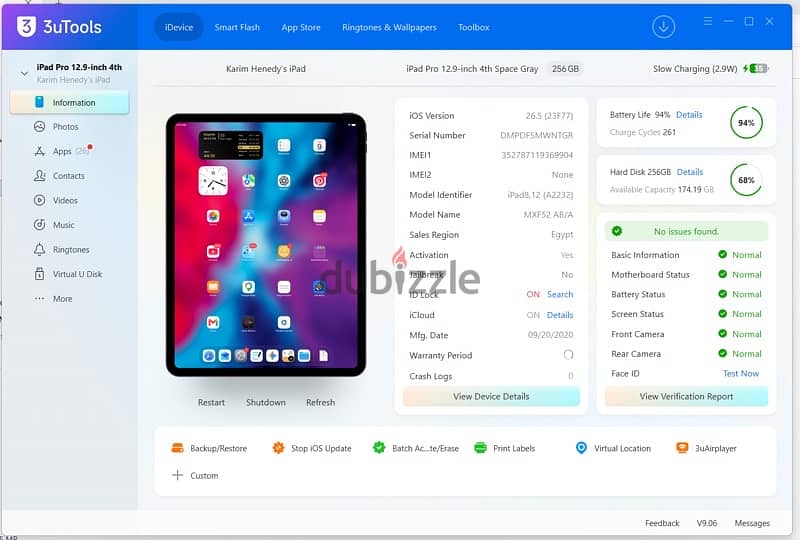 IPad pro 12.9 - 4th generation 2020 - 256GB 8