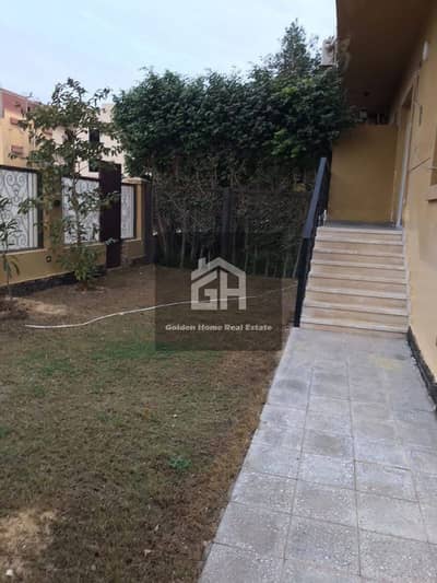 300 m² ground floor with garden for rent in Elkhmayel Compound - Sheikh Zayed
