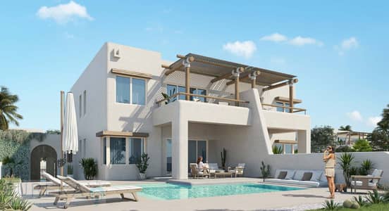 3 BEDs Grounded Chalet 112m + Garden Hacienda West Ras El Hikma North Coast Matruh Fully Finished - READY TO MOVE