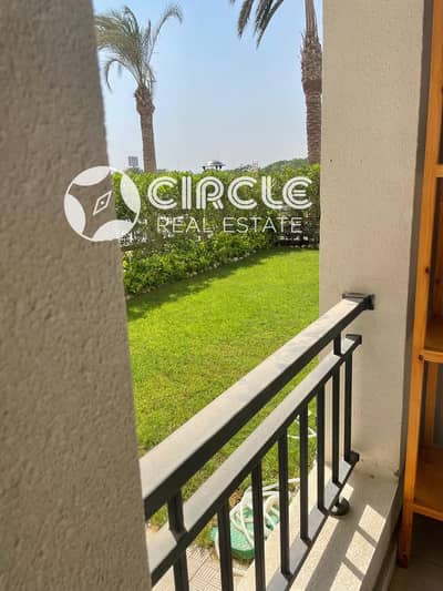Furnished and Garden View 110m Apartment with 110m Garden for Rent in CFC Living New Cairo for Foreigners Only
