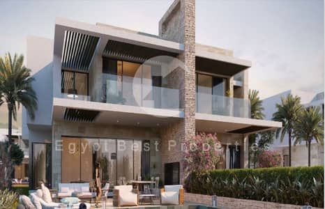 شاليه متشطب بالتكييفات علي لاجون 10 فدان ولاند سكيب, بأقساط علي 8 سنين في احلى شواطئ  الساحل الشمالي