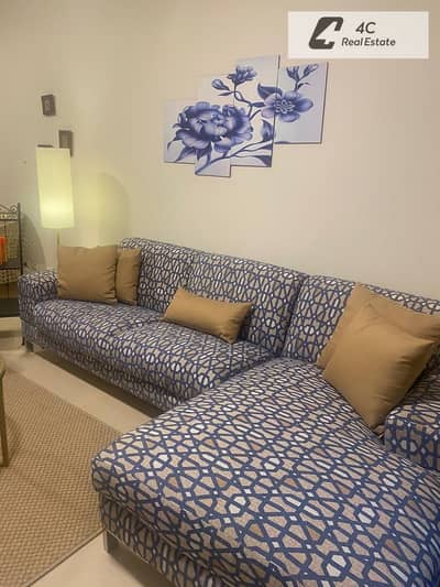 Resale chalet with a garden in Azha Ain Sokhna—available for immediate handover Offered at the original contract price for a quick sale it features