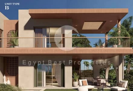 للبيع شاليه متشطب عاللاجون برملا راس الحكمه بمقدم 5%