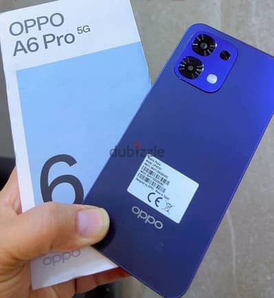 oppo A6 PRO 5G 256/8زيرووووووكرتونة كاملة