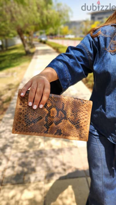 genuine python snake leather
