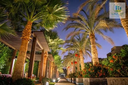 First Use - Furnished Duplex 290m² with Garden 120m² Overlooking the Lake & Landscape in Park View Compound, Hassan Allam, in front of Rehab City