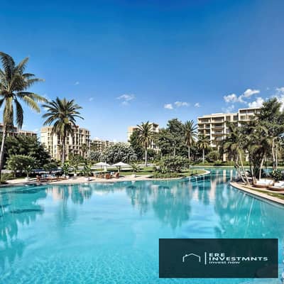 Below market price, an ultra-modern apartment with a lagoon view and full sea access in City Gate Diyar Al Qataria (Sapphire Residence) in New Cairo -