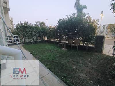 For sale, an apartment of 71m + 45m private garden in a very special location in B12, the latest phases of Madinaty