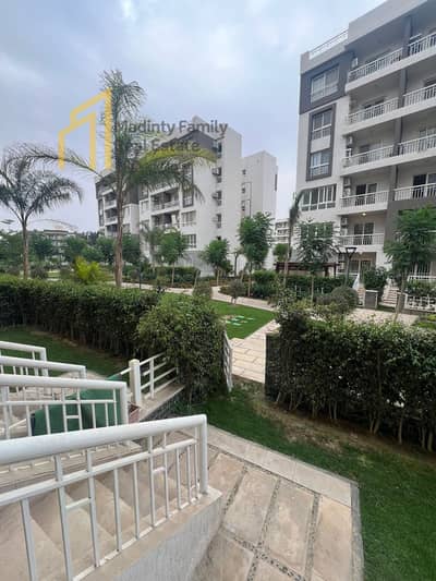 Apartment for rent in New Cairo, ground floor with garden, area 74m, 45 garden view.