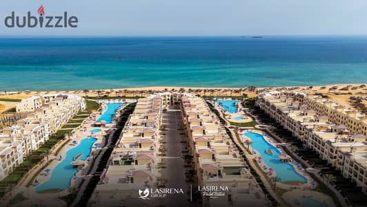 Chalet 145 m 3 rooms third number from the sea in Lasirena Palm Beach cash at 9,108,000 instead of 15.8 million delivery in 6 months 01098520424