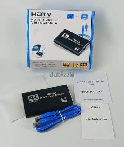 للبيع كارت التقاط فيديو HDMI 4K USB 3.0 - جديد لم يُستخدم