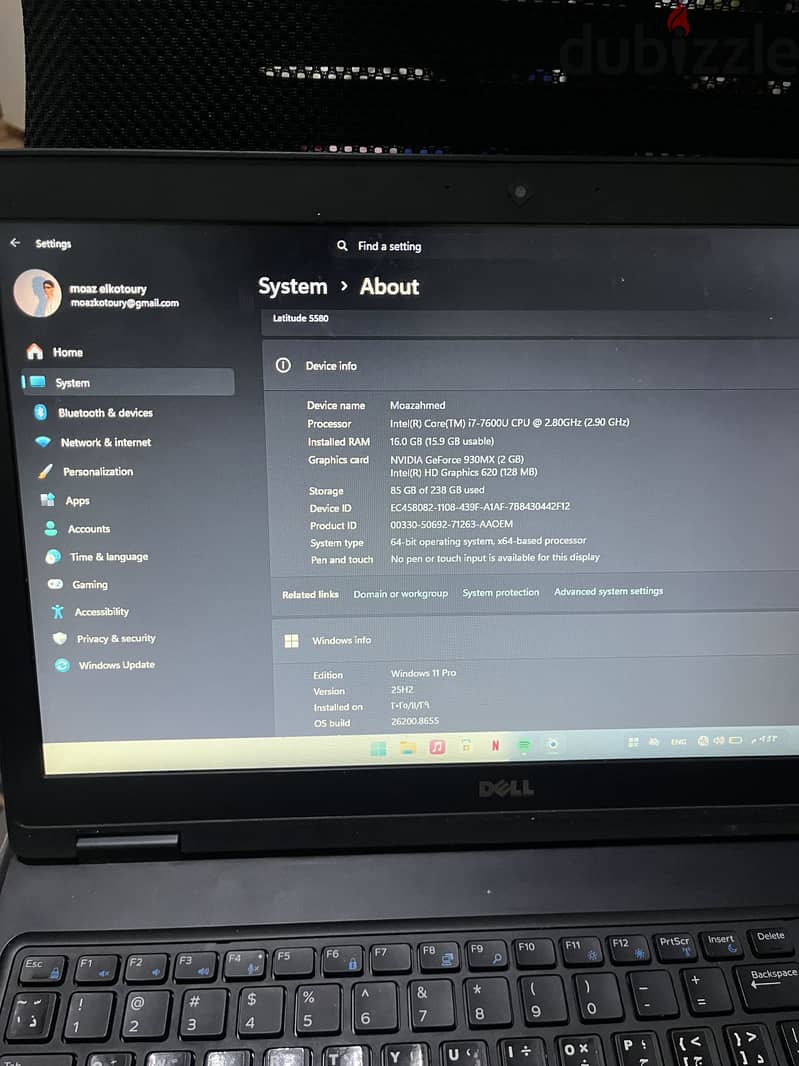لاب توب dell latitude 5580 3