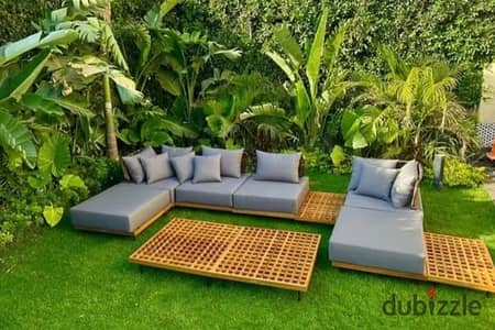 Twin house for rent in Patio Zahraa La Vista Compound, opposite Al Ahly Club -  Kitchen with appliances and air conditioning