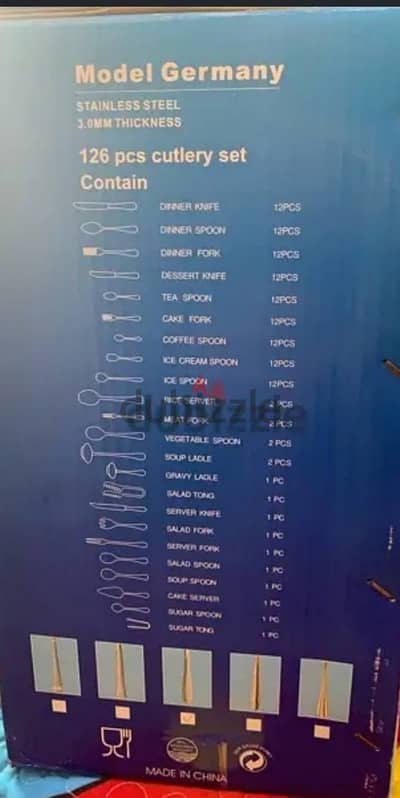 شنطة معالق وشوك ١٢٦ قطعة، السعر ١٠ الاف. للتواصل 01158319696