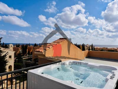 lowest price finished Twin Villa 200 sqm First Row on Pool for sale  in Mv Ras El Hekma